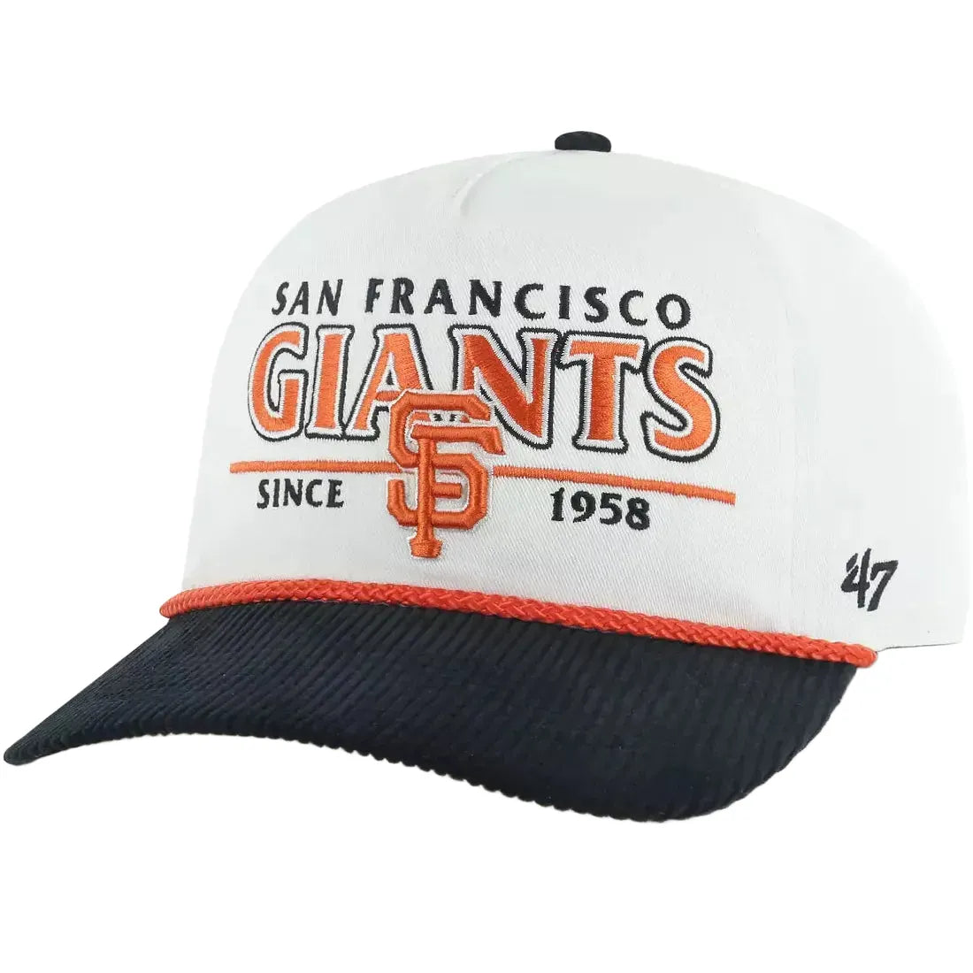 '47 San Francisco Giants Cooperstown Rustic Hitch Adjustable Hat in White